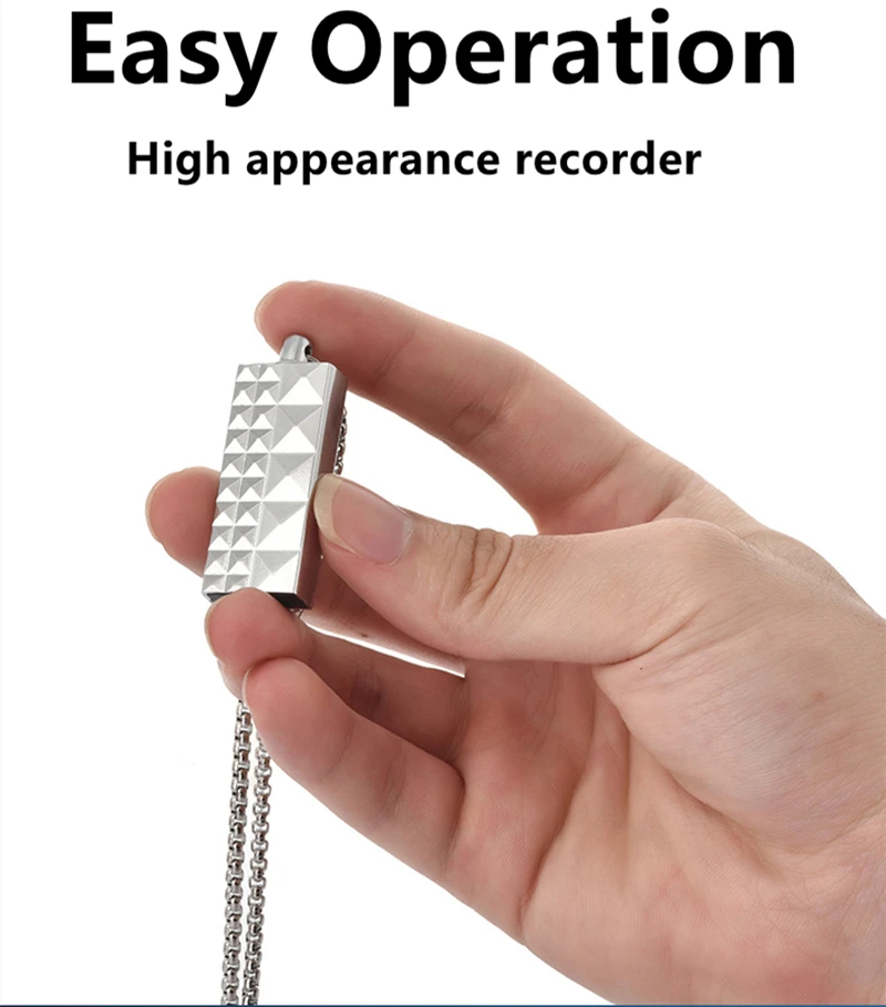 

32gb Mini Necklace Voice Recorder Professional Smart Audio Recorder Digital Dictaphone Noise Reduction Portable Sound Record Pen