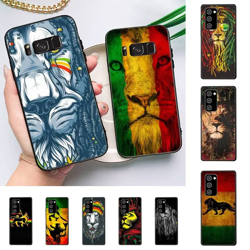 

Rasta Lion Reggae Bob Marleys Phone Case For Samsung Galaxy Note 10Pro 20ultra cover for note 20 note10lite M30S