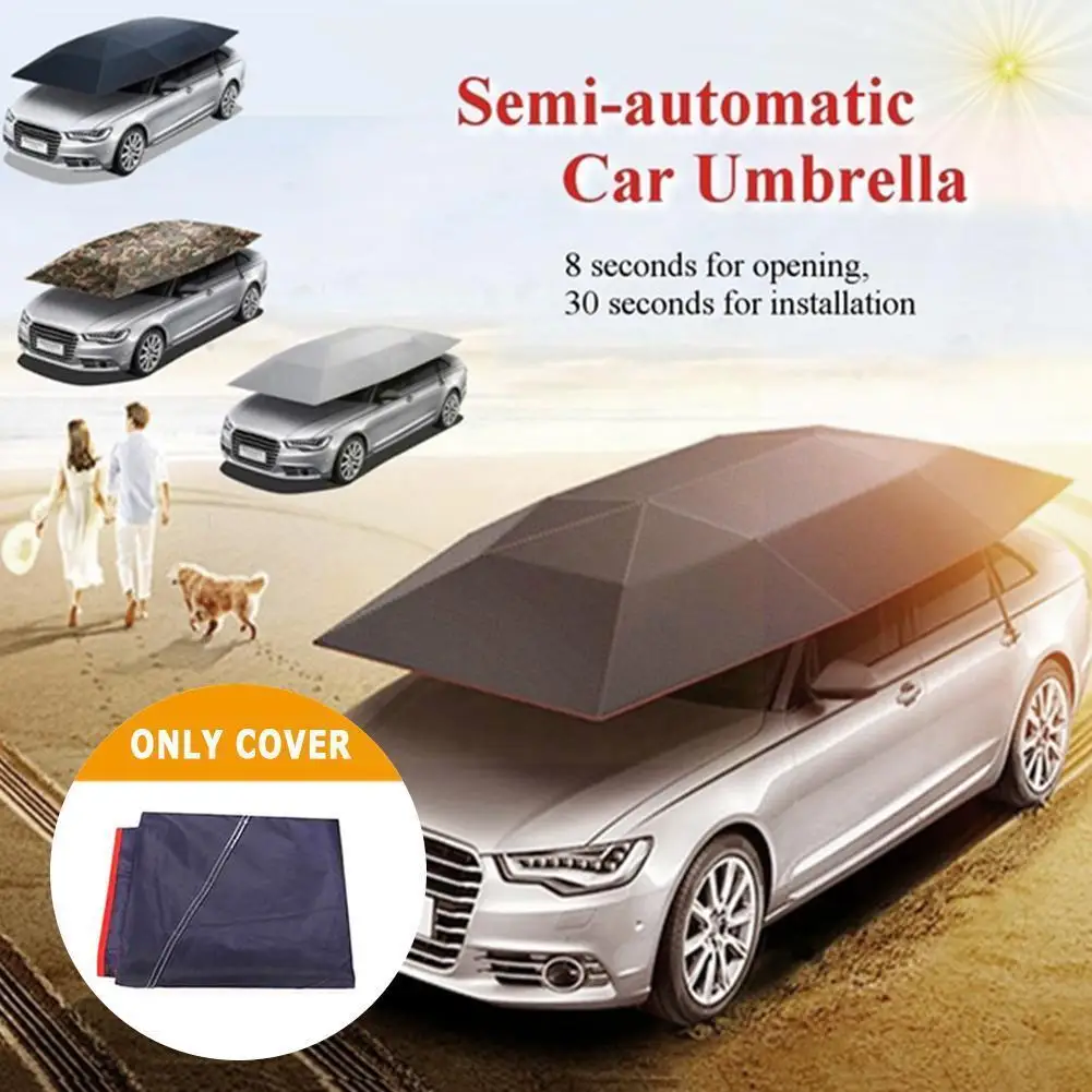 

Summer Car Cover Shade Cover Car Umbrella Tent Resistant Foldable Tools Roof Anti-uv Uv Oxford Cloth Car Pro C1k0