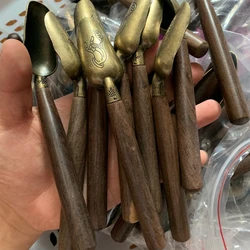 Чайная ложка из ебенового дерева для чайных церемоний