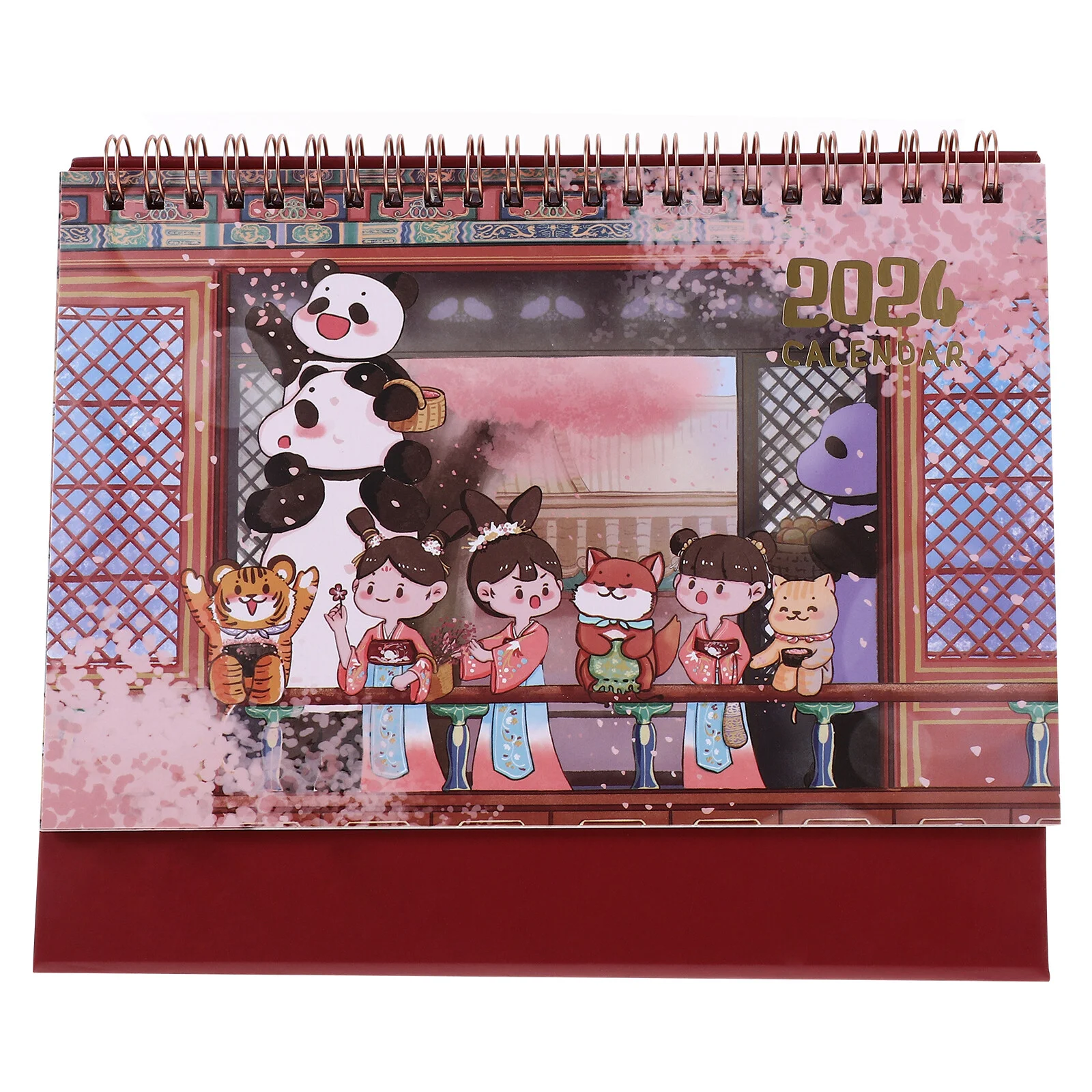 

Cherry Blossoms 2024 Calendar Adornment Office Cartoon Stylish Calendars Schedule Planning
