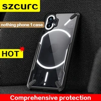 szcurc case for nothing phone 1 case shockproof transparent bumper back phone cover for nothing phone cover funda nothingphone