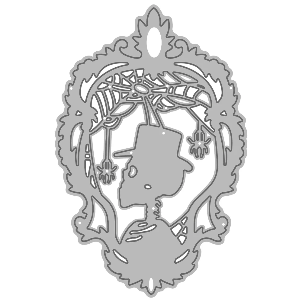 MangoCraft Хэллоуин винтажные Вырубные штампы в виде черепа DIY Искусственные