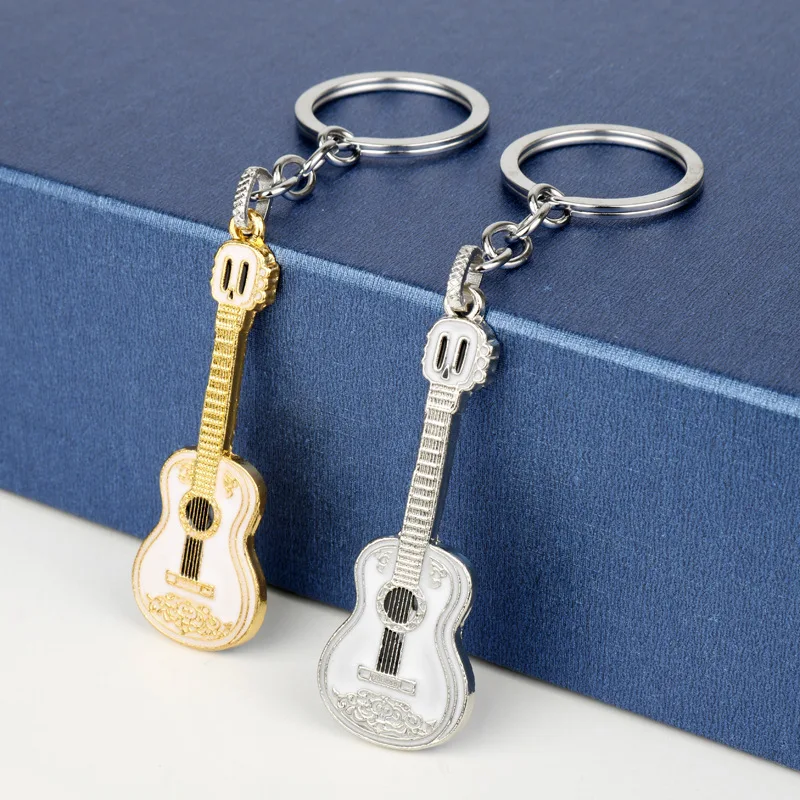 

20Pcs Men's Fashion KeyChain Guitar Pendant Keychain Key Ring Women's Jewelry