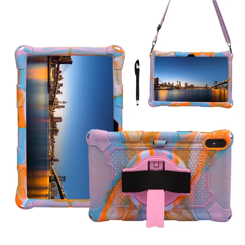 

Tablet Cover For Samsung Galaxy S8 11 inch Silicone Stand Cover For Samsung S8 Case 2022 SM-X700 X706 Capa Funda With Strap+Pen