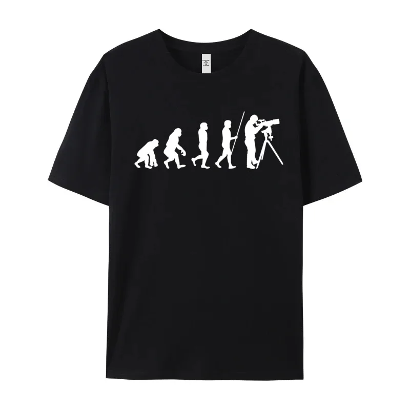 Фото Funny Mens Tops Tees Astronomer Evo ution Funny astronomy Funny T-shirts 100% Cotton Short Sleeve Street T Shirt O-Neck №2