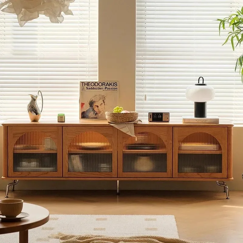 

Деревянный ТВ-шкаф для гостиной, стеклянный модный напольный телевизор в современном стиле, столик с выдвижными ящиками, мебель для салона MQ50DS
