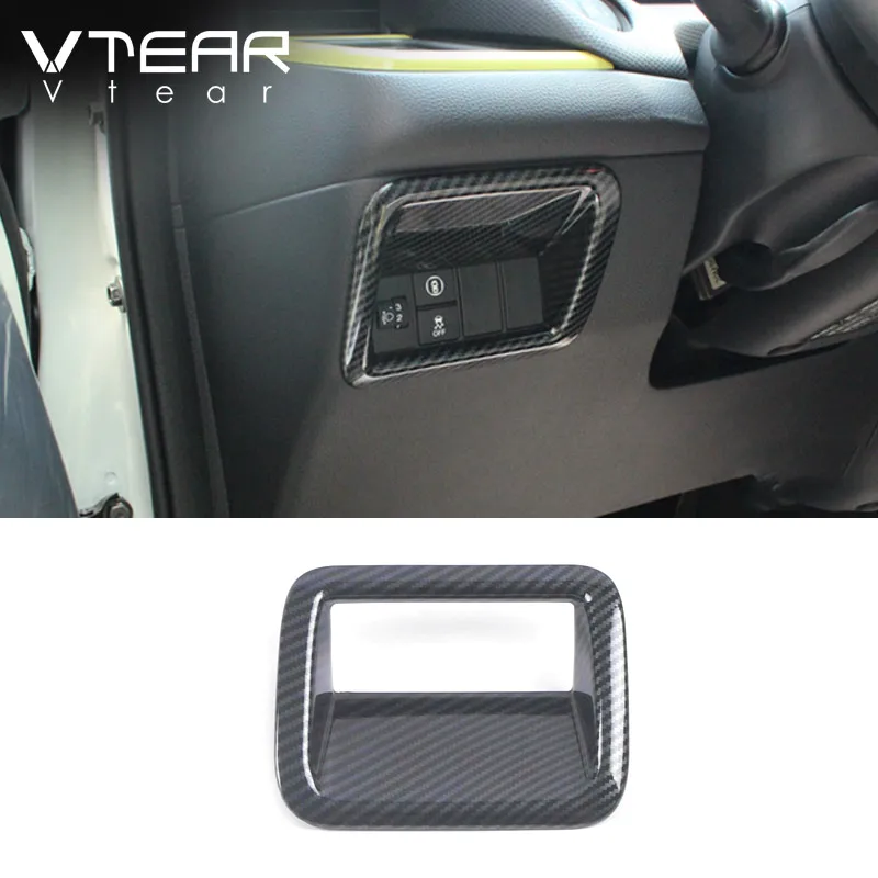 

Автомобильные фары Vtear, крышка кнопки, ABS переключатель, рамка, наклейка, аксессуары для украшения интерьера для Honda Fit GR9 Jazz Crosstar 2021