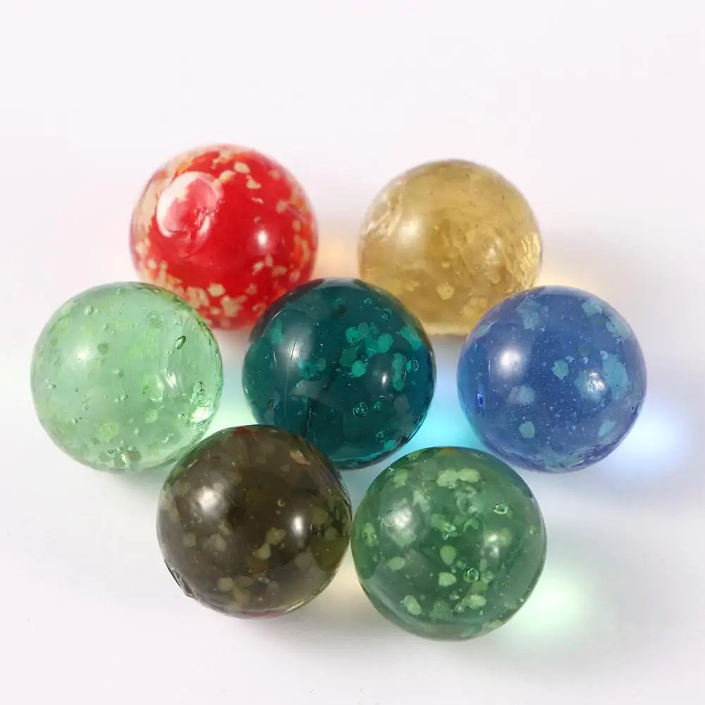 

Filler Home Decor Marble Games Machine Beads Marble Run 16mm Small Marbles Glass Marbles Pinball Machine Luminous Glass Ball