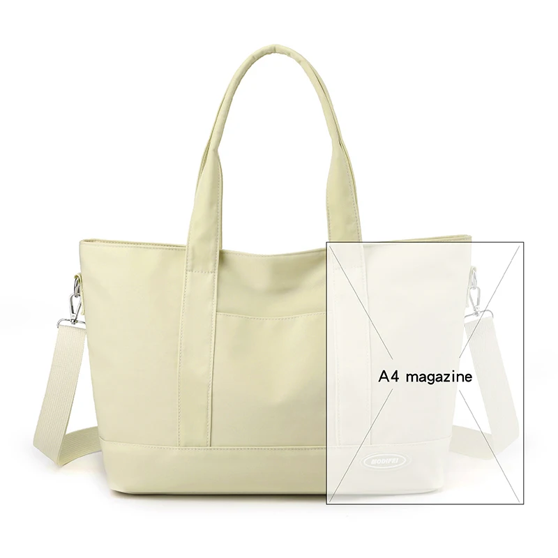 Simple Women's Bag Tote Bag Large Capacity Handbag Fashion Lady Shoulder Bag Messenger Bag Top-Handle Nylon Tote Crossbody Bags