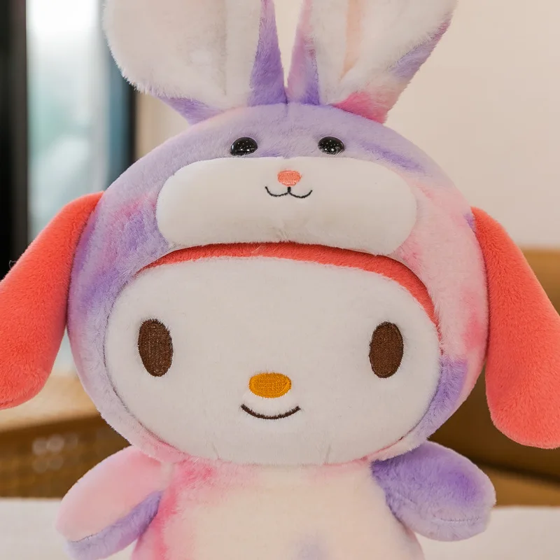 Sanrio мультфильм Kuromi My Melody Cinnamoroll понравико помпон пурин Радужная плюшевая кукла