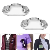 12pcs magnetic glasses holder clip removable glasses earphone badge holder sunglasses portable magnetic clip
