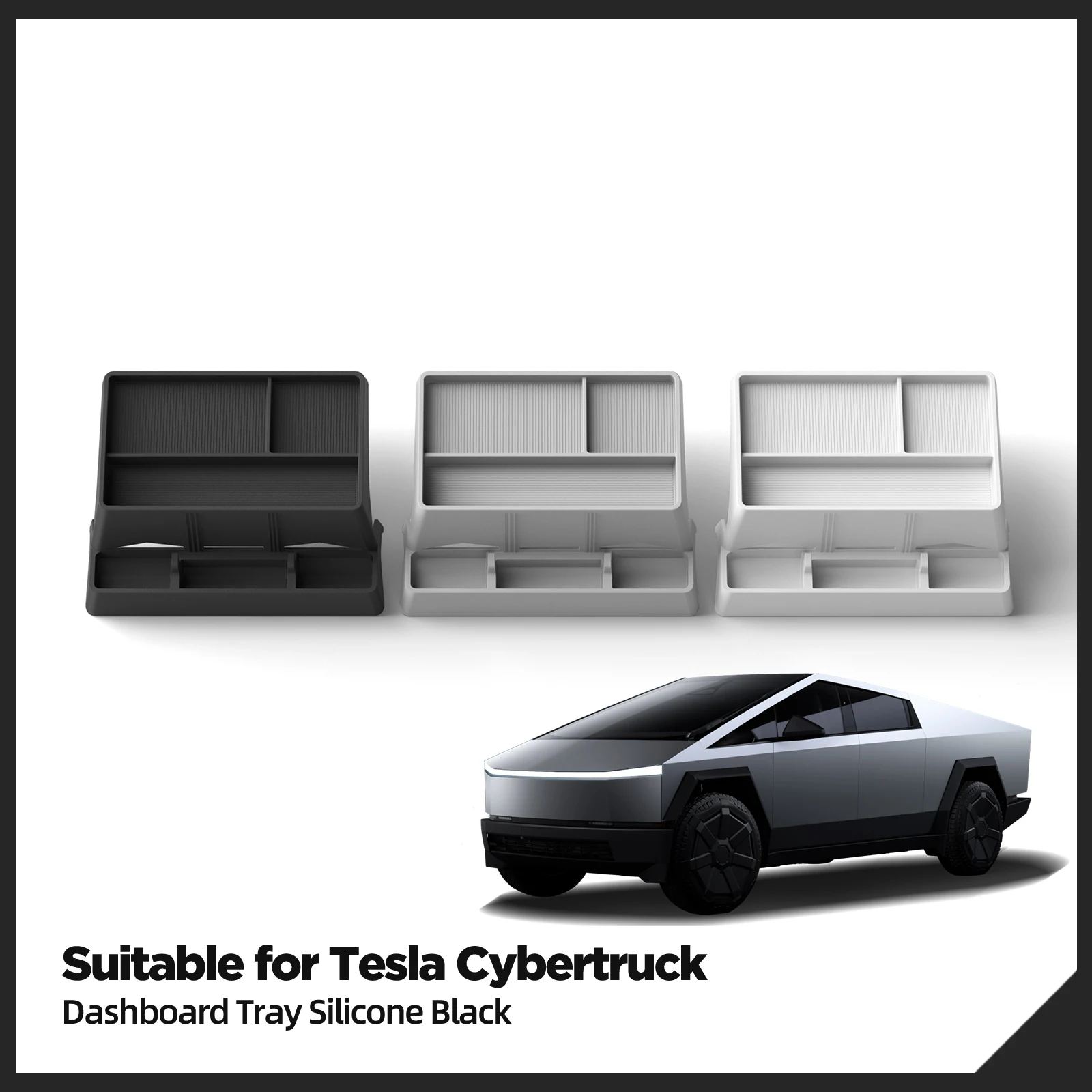 Для Tesla Cybertruck 2024-2025 ящик для хранения приборной панели автомобиля органайзер