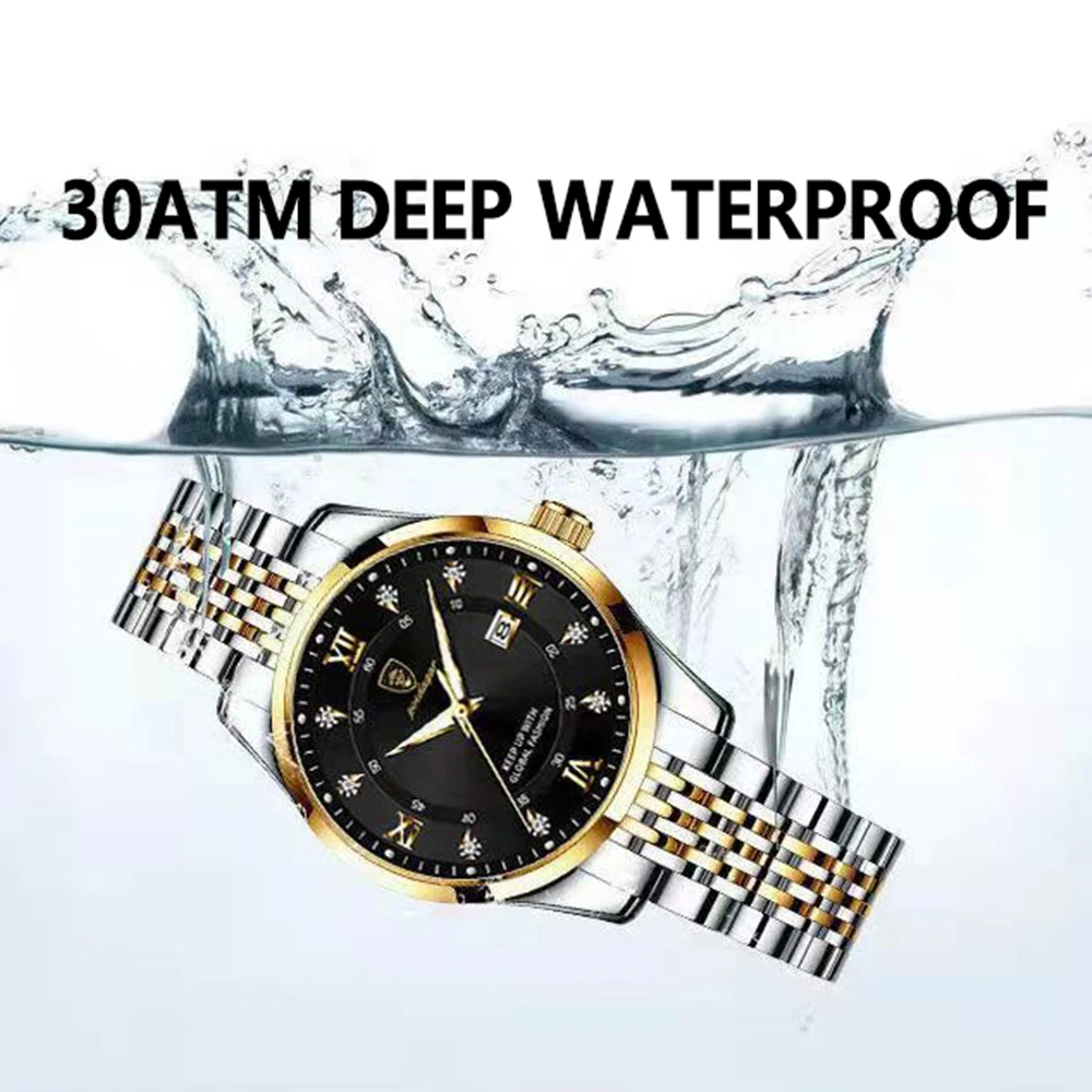 POEDAGAR Women Watches Luxury Fashion Ladies Quartz Watch Waterproof Luminous Date Stainless Stain Wristwatch Girlfriend Gift enlarge