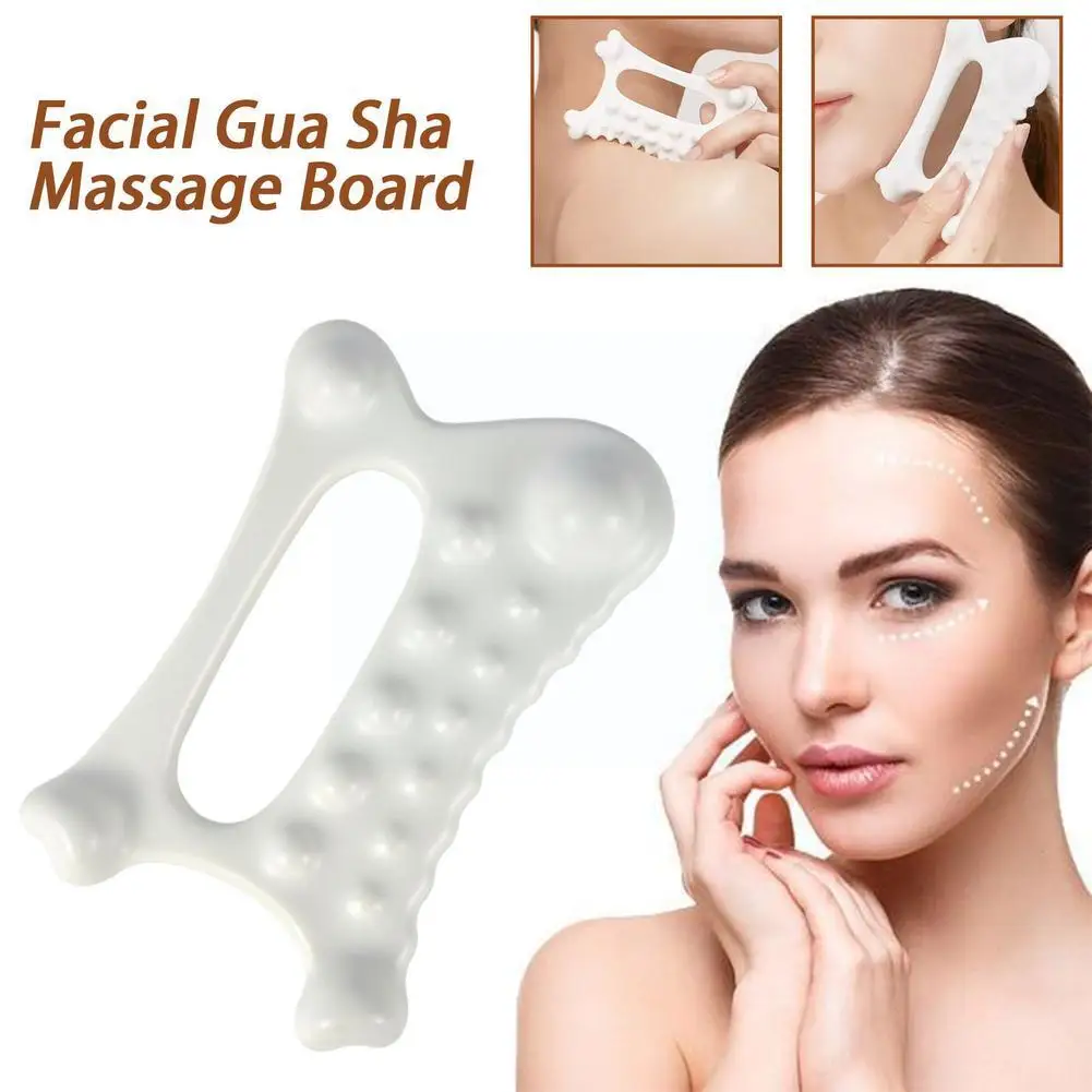 

Facial Gua Sha Massage Board Resin Reduce Fat Firming Massager Static Body Plate Free Health Scraping Durable Lifting Porta S0O9