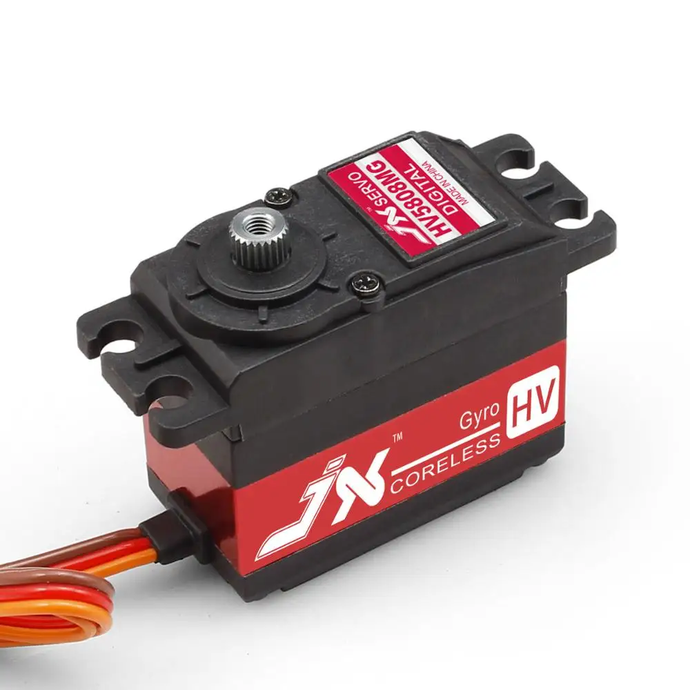 

Jx PDI-HV5808MG 7kg High Voltage Digital Narrow Frequency Tail Locking Servo Hollow Cup HV Gyro Coreless Servo For Rc Drone