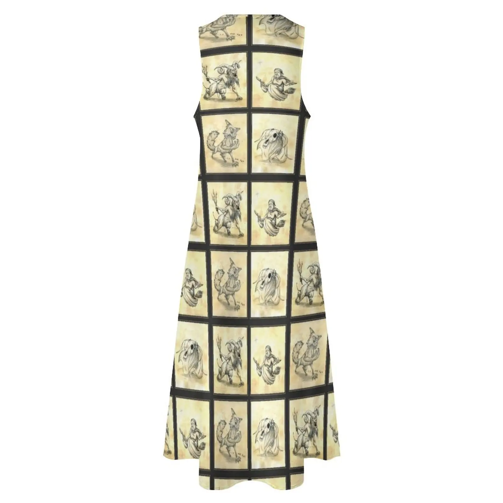 Creepy Holiday Set - Folktale Истории Длинное платье женская одежда летние платья вечернее