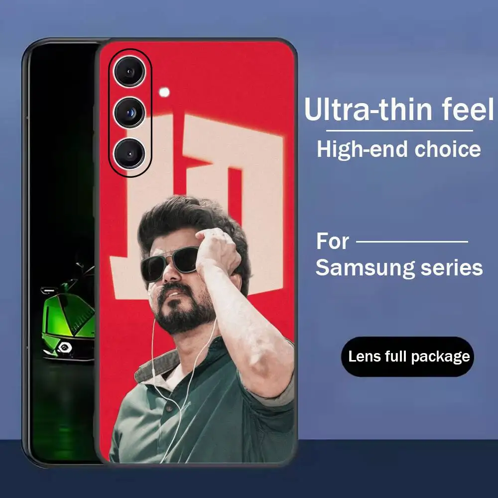 Фото Чехол для телефона Classic Actor Thalapathy Vijay, черный, силиконовый, мягкий, для Samsung Galaxy A73, A72, A71, A70, A53, A52, A51 №5