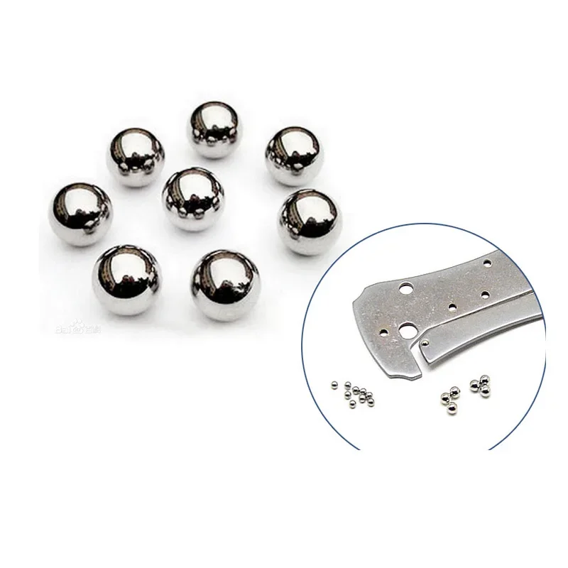 

10-шт. шарик из нержавеющей стали для складных ножей, аксессуары, шарик для позиционирования из титанового сплава, стальной шарик