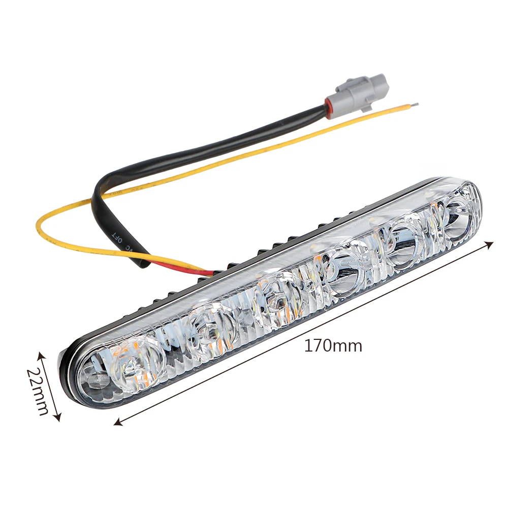 1 Пара Универсальных Водонепроницаемых Дневных Ходовых Огней Drl Светодиодные