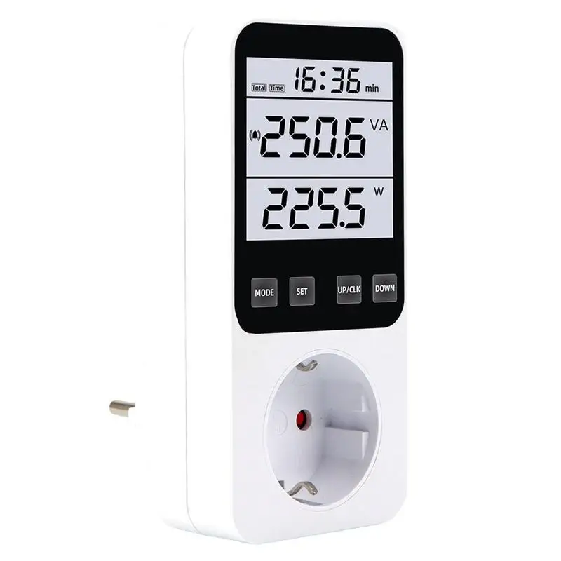 

Power Meter Plug European Standard Power Analyzer Watt Meter Tester LCD Display Voltage Meter And Power Consumption Voltage