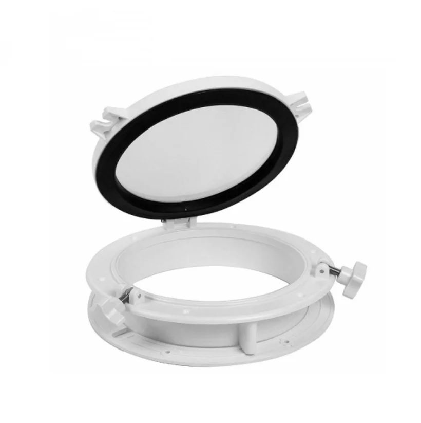 

Marine 265mm Marine Boat Yacht RV Porthole ABS Plastic Round Hatches Port Lights Replacement Windows Port Hole Opening Portlight