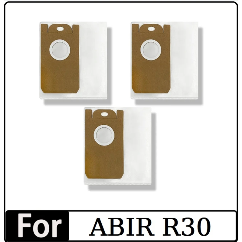 3PCS Replacement Parts For ABIR R30 Robot Vacuum Cleaner Dust Bag Household Cleaning Garbage