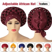 african cap headtie nigerian wedding women braid turbans ladies head wraps women turban caps ladies nigerian head wraps