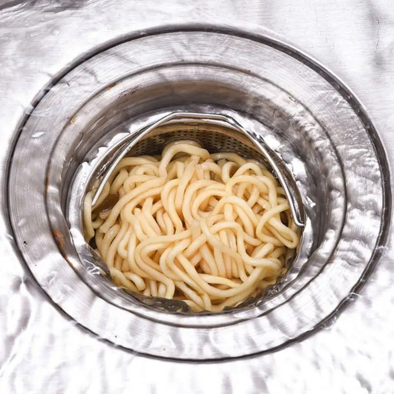 

1~5PCS Stainless Steel Kitchen Sink Strainer Basin Sink Drain Filter Basket With Handle Filters Kitchen Waste Kitchen