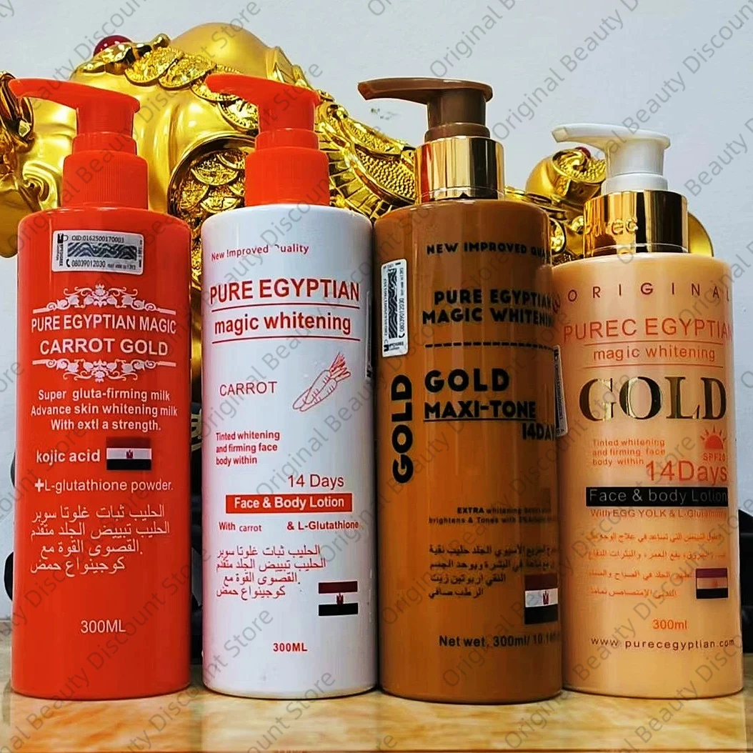 

300ml PURE EGYPTIAN 14 Days Magic Whitening Face Body Lotion Skin Moisturizing Cream