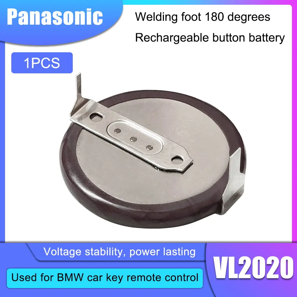 

1 шт., литиевая аккумуляторная батарейка Panasonic VL2020, 3 в, 20 мАч