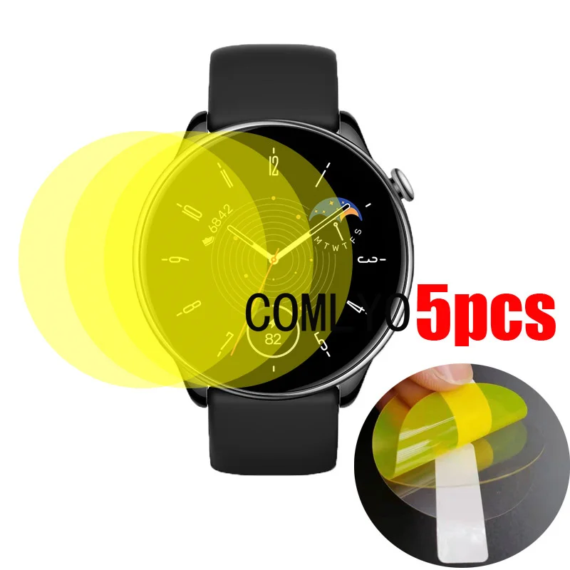 

5Pcs Pack Soft Film For Amazfit GTR Mini Screen Protector Smart watch TPU Hydrogel Unthin HD Clear Anti-Scratch Films