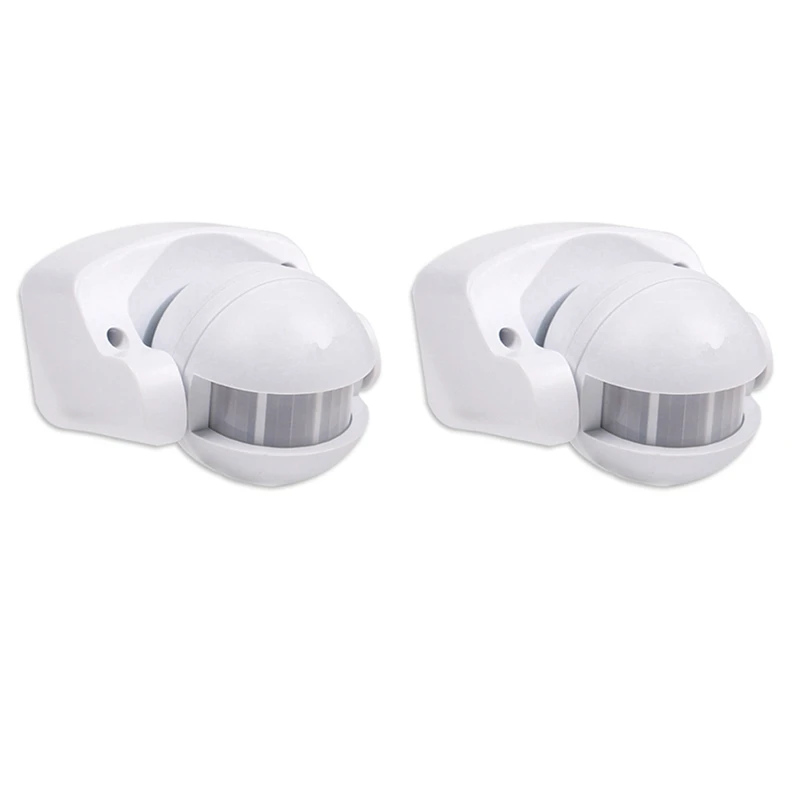 

2X PIR Infrared Motion Sensor AC110V-220V Motion Detector Adjustable Switch For Indoor And Outdoor Multiple Scenarios