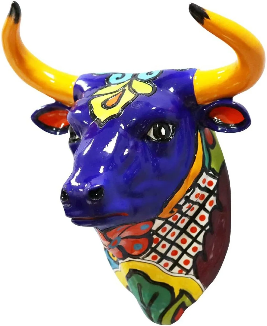 Бык смола голова жирафа настенное украшение 3D скульптура животного статуэтки