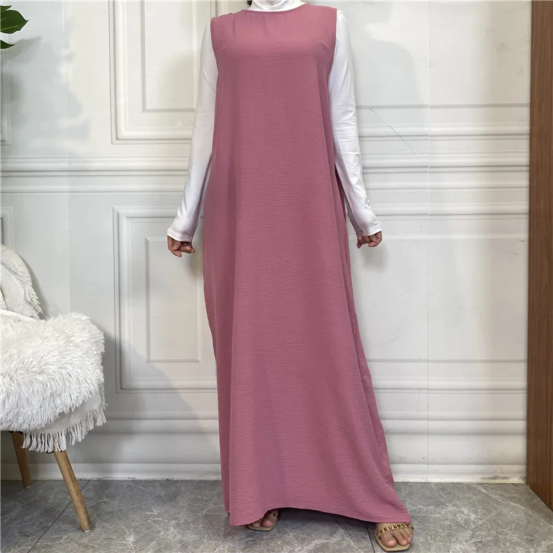 2PC Set Muslim Woman Minimalist Matching Outfits Abaya Kimono Dubai Turkish Modesty Casual Ramadan  muslim sets