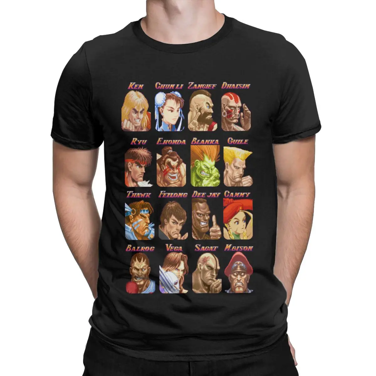 

Novelty Street Fighter Select Classic Vintage T Shirt Women Men Streetwear Short Sleeve Tees Boyfriend Gift Clothes