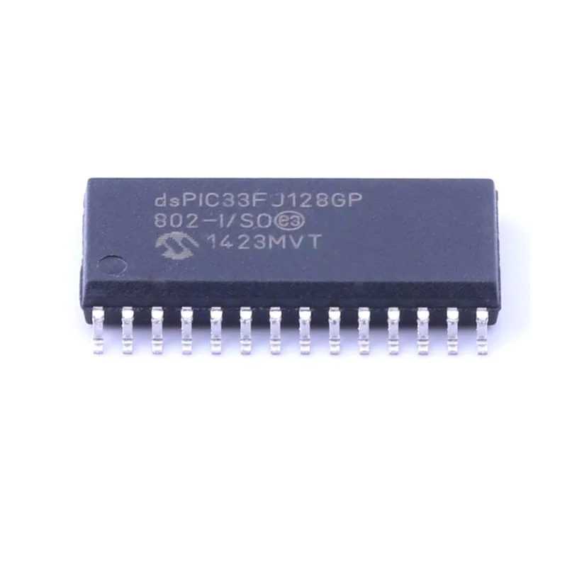 

10pcs/Lot DSPIC33FJ128GP802-I/SO SOP-28 Digital Signal Processors & Controllers - DSP, DSC 16B DSC 28LD128KB DMA 40MIPS