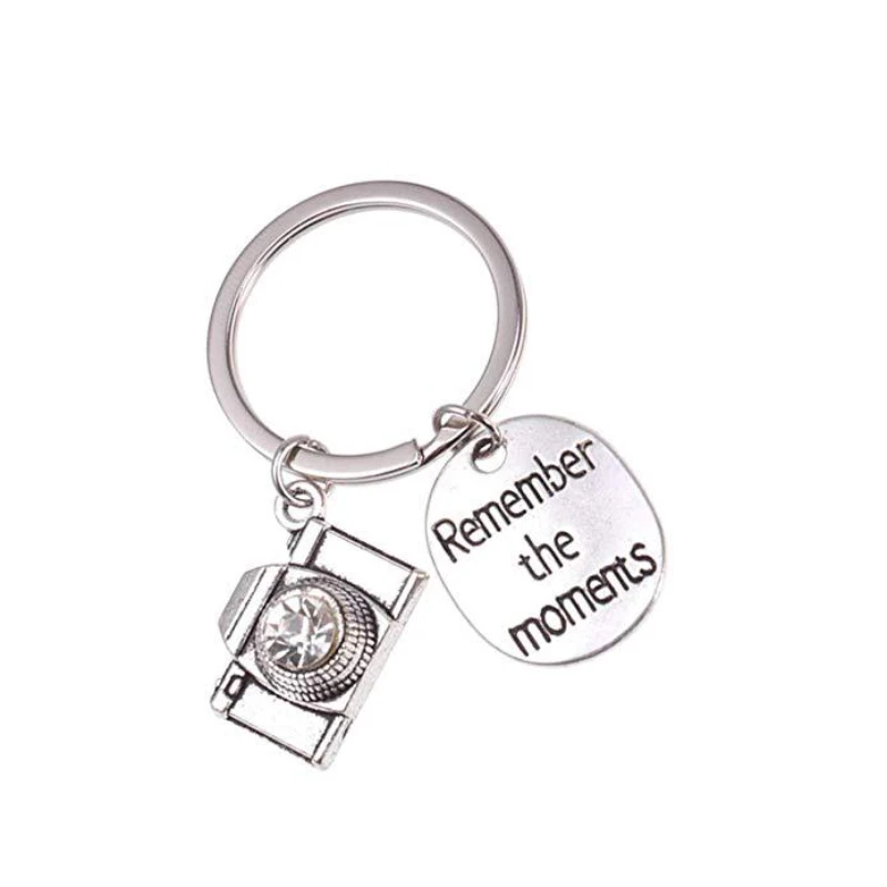 

Remember The Moments Camera Creative Souvenir Key Chain Charm Creative Women Jewelry Accessories Pendant Gifts Forever