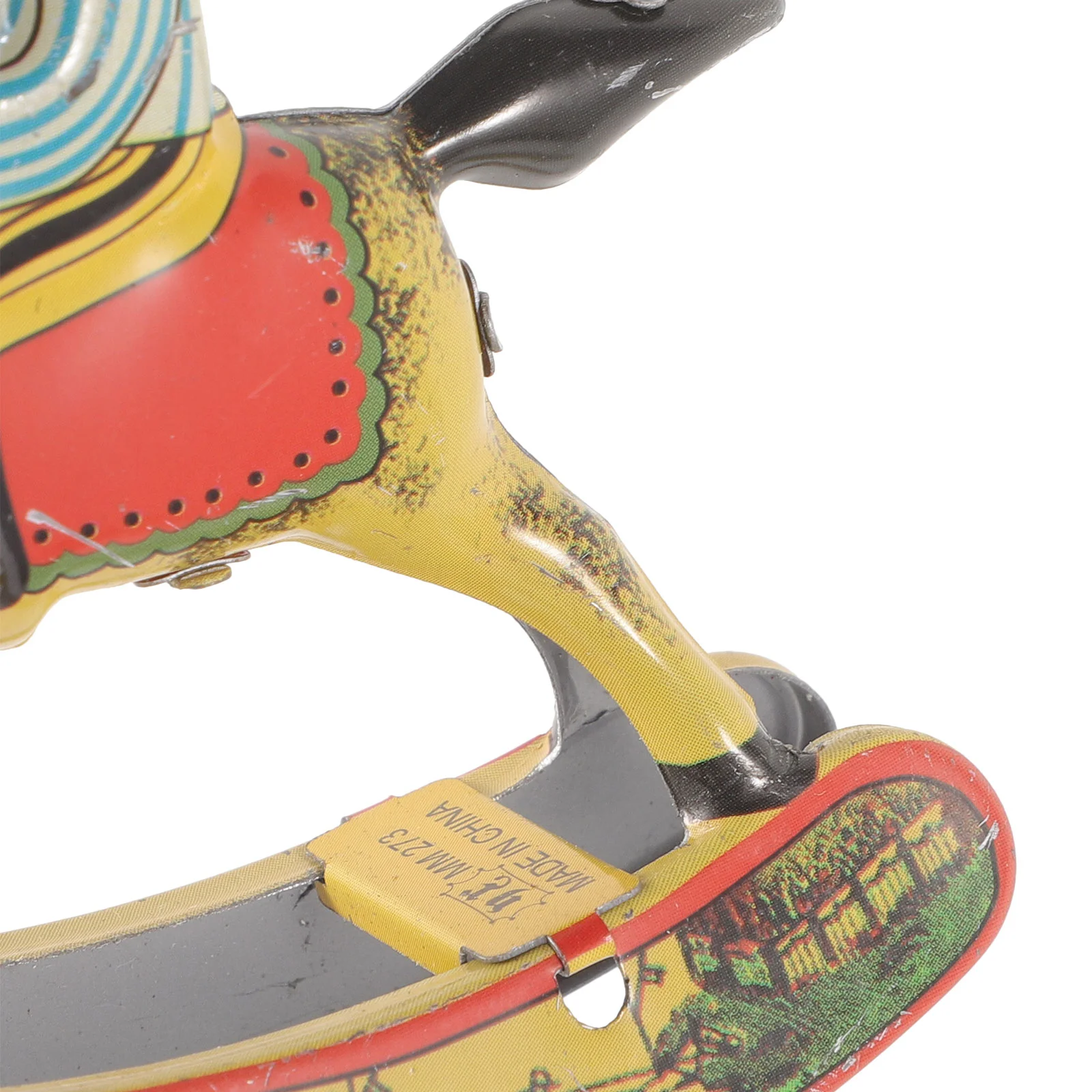 Оловянные игрушки макет украшение для лошади-качалки металлические украшения