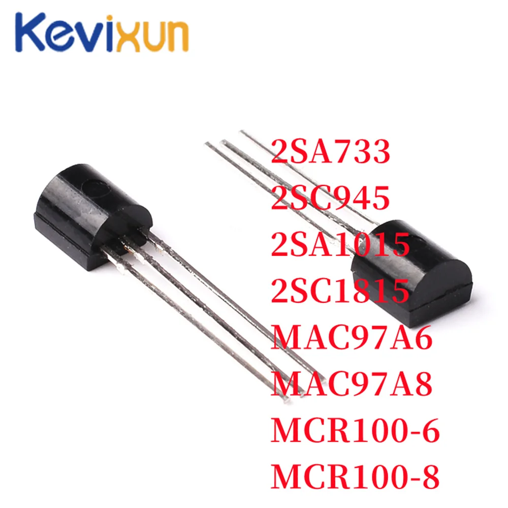 50PCS/ MAC97A8 MAC97A6 MCR100-6 MCR100-8 2SC1815 2SA1015 2SA733 2SC945 MCR100 97A8 97A6 C1815 A1015 A33 C945 100% New