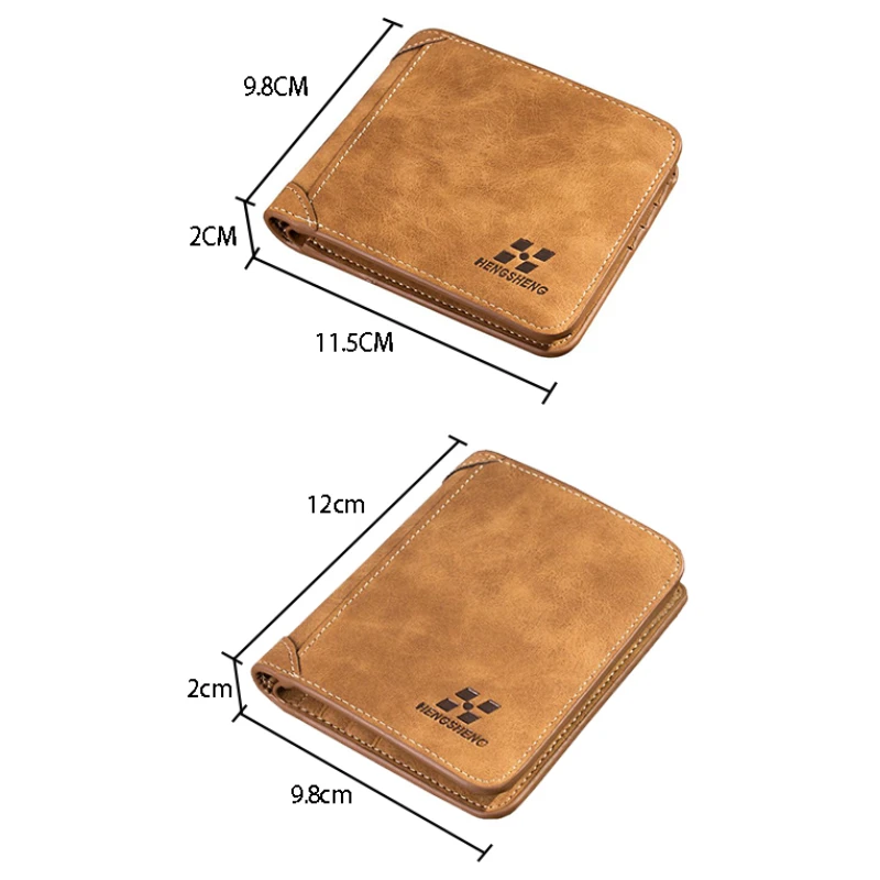 Кошелек для мужчин из кожи, бумажник, тонкий, модный, из коровьей кожи, с отделениями для кредитных карт/удостоверений личности и монетницей, роскошный, деловой, складывающийся.