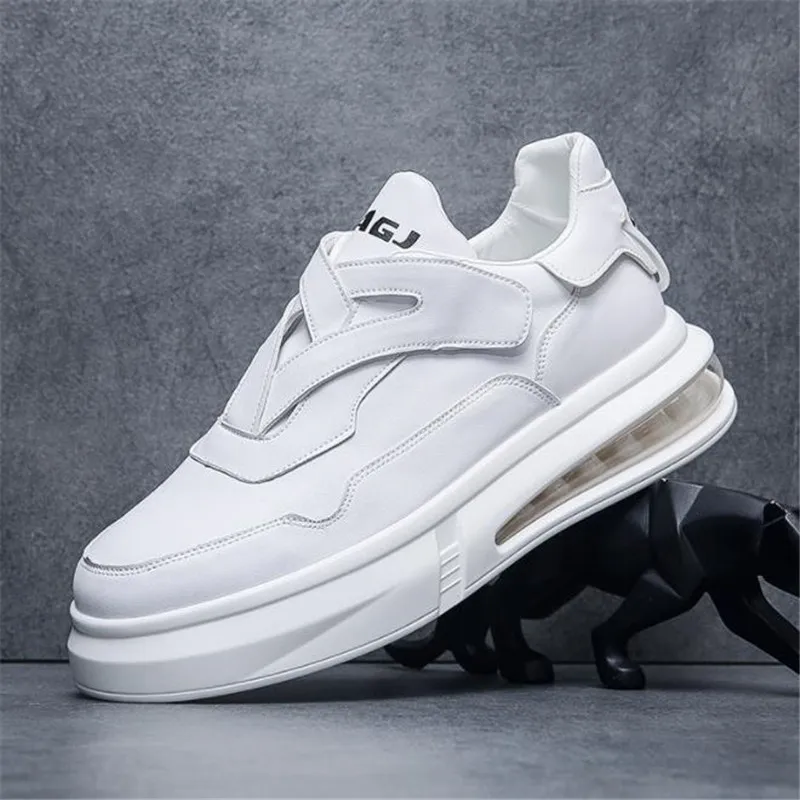 

Designer Leather Men Shoes Luxury Air Cushion Men's Sneakers Platform Shoes Man Casual Shoes Zapatos Hombre Chaussure Homme