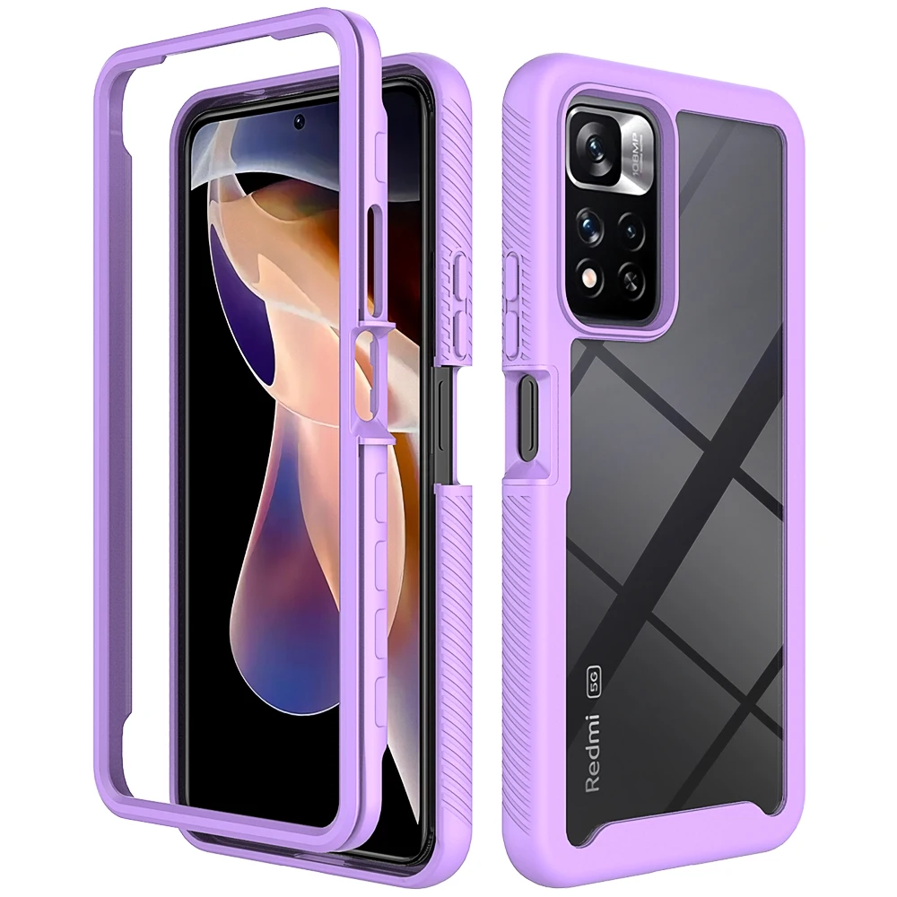 

Case Redmi Note 11 Pro+ 5G Note 10 Pro Note 9T Rugged Shockproof Clear Bumper Cover Body Cover Redmi Note 11 Pro