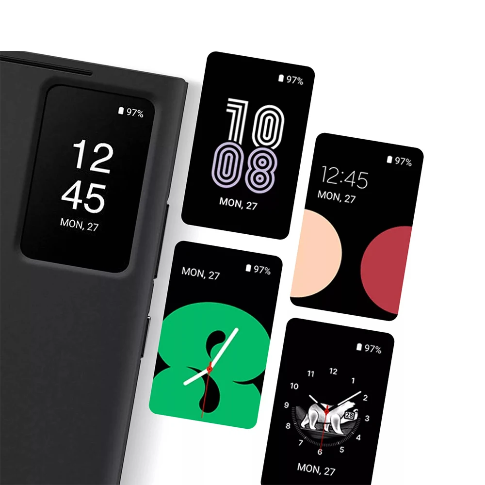 Оригинальный чехол-кошелек Smart View для смартфона Samsung Galaxy S23 Ultra Clear Flip Cover EF-ZS918