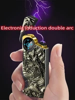new usb arc light personalized igniter display power smart ssangyong plasma lighter men and women gift portable carry