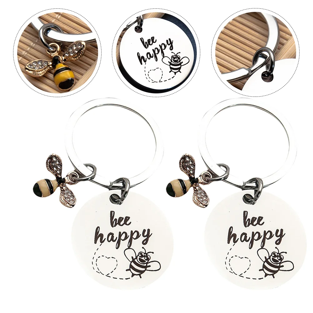 

Keychain Key Pendants Insect Honeybee Charm Charms Party Honey Keychains Fob Keyring Gift Festivalfly Metal Alloy Steel