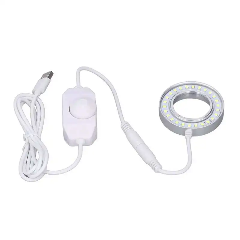 

Microscope Lamp Dustproof Lens Adjustable LED Light with Regulator for Imaging Equipments