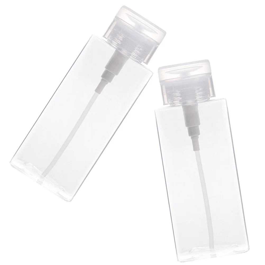 

Remover Bottle Dispenser Pump Nail Polish Makeup Down Push Empty Liquid Press Jar Travel Bottles Container Nails Rubbing Oil