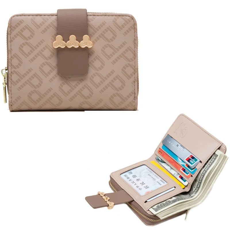 

Женский кошелек на молнии с принтом букв