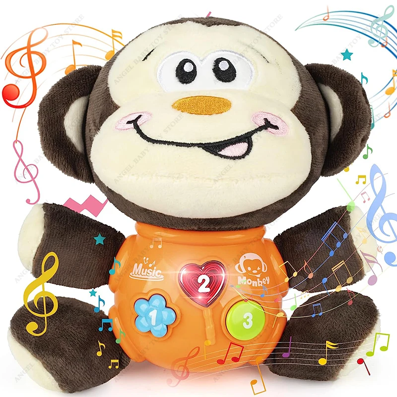 

Plush Animal Baby Toys Newborn Baby Musical Light Up Baby Toy Cute Stuffed Animal Light Up Newborn Baby Musical Toys for Kids
